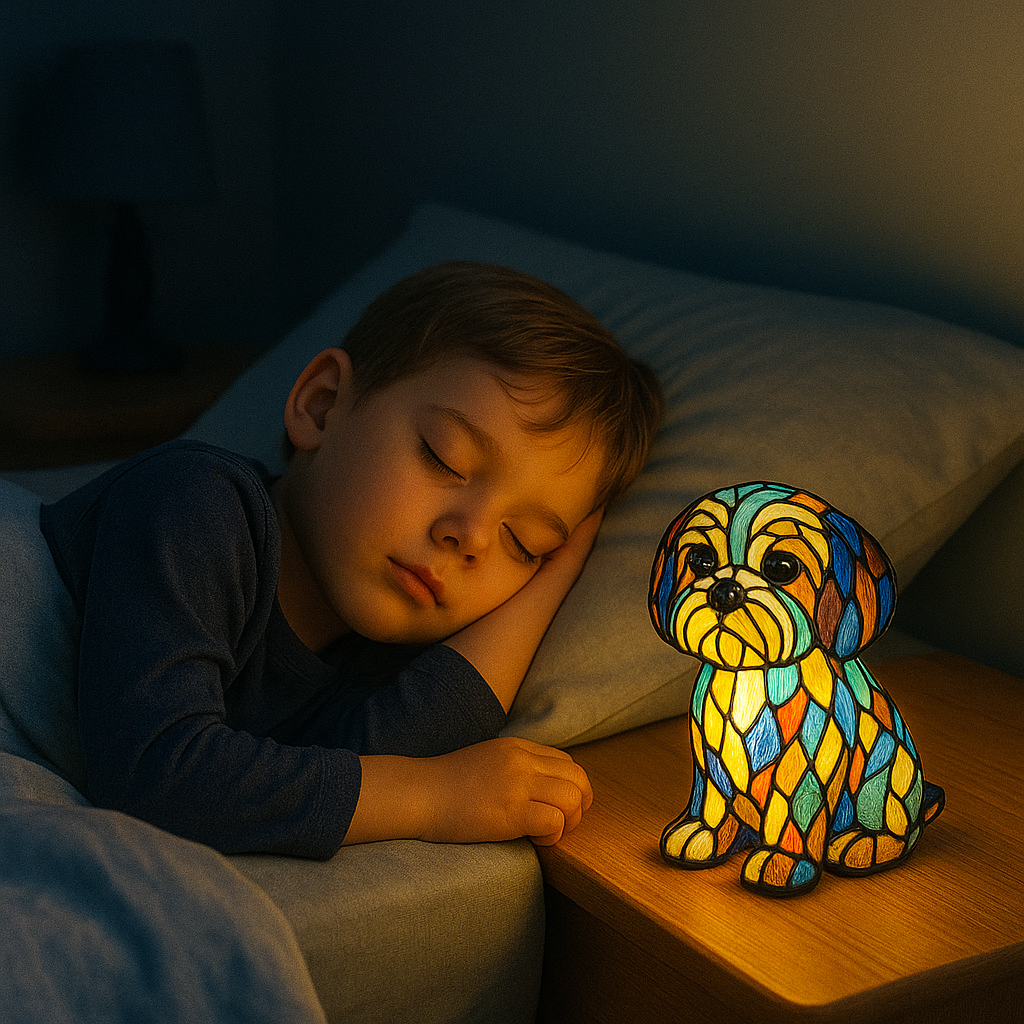 Hundelampe Leuchthund – Handgefertigte Lampe mit Hundemotiv für stilvolle Deko