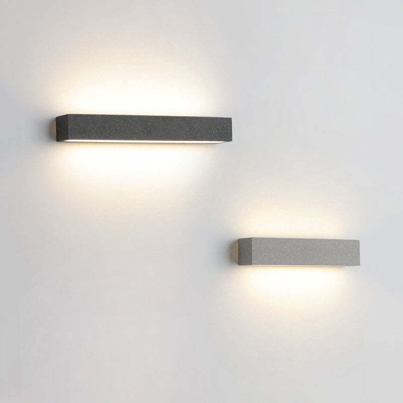 LumoEdge Außenwandleuchte Modern LED Up&Down Schwarz Garten
