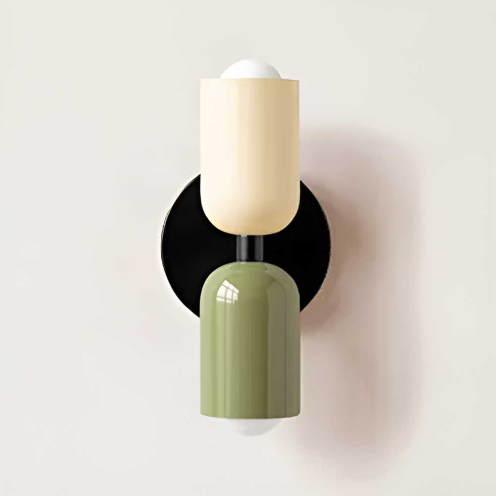 LumoNord Wandlampe – Skandi-Stil, LED, Up & Down Light, schwarz, für Terrasse