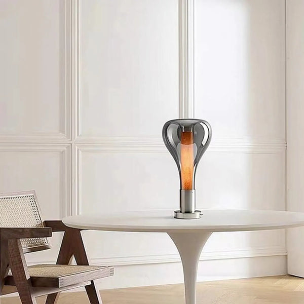 LumiCalm – Künstlerische Tischlampe mit beruhigendem Licht Weiß fürs Wohnzimmer