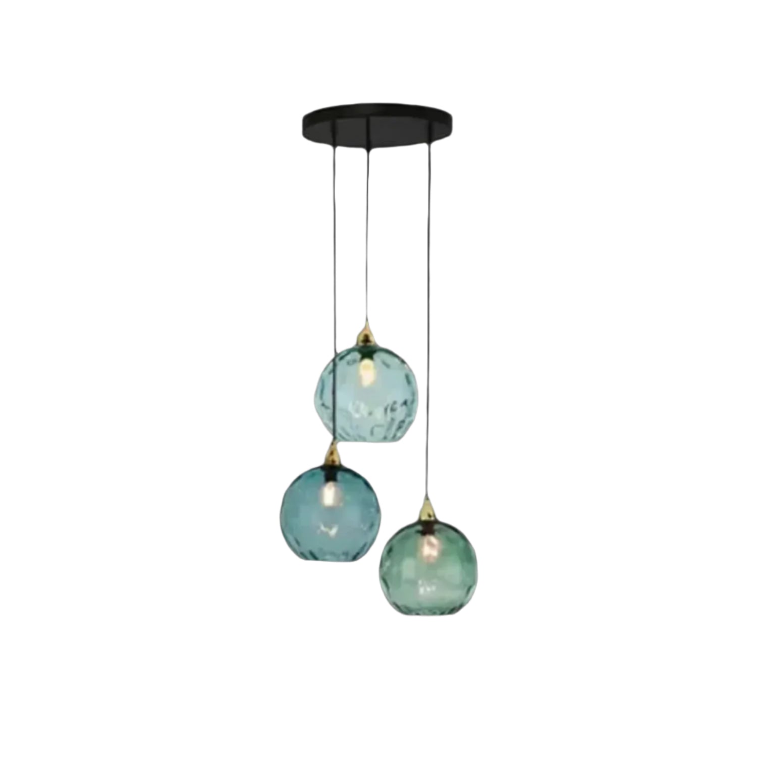AquaGlow Glas-Pendelleuchte Modern Bunt mit Wassereffekt für Esszimmer