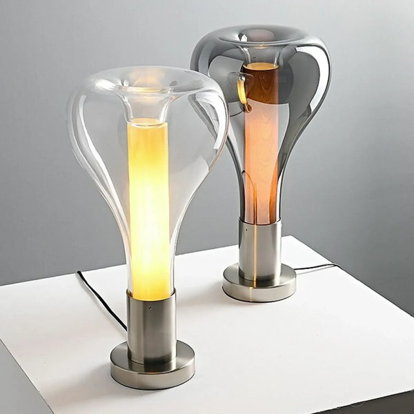 LumiCalm – Künstlerische Tischlampe mit beruhigendem Licht Weiß fürs Wohnzimmer