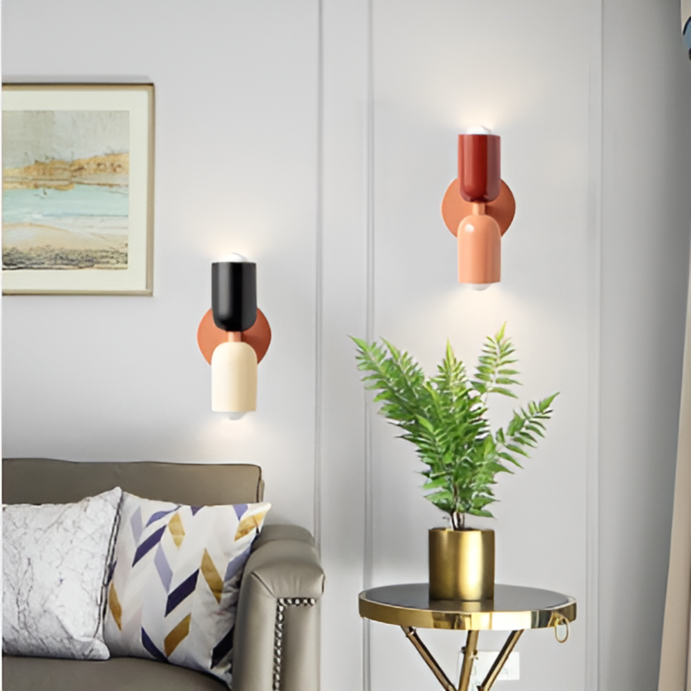LumoNord Wandlampe – Skandi-Stil, LED, Up & Down Light, schwarz, für Terrasse