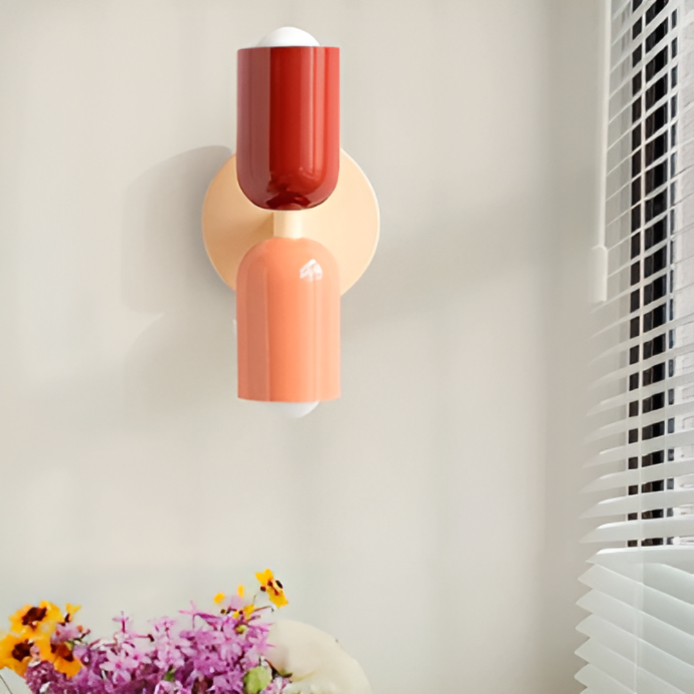 LumoNord Wandlampe – Skandi-Stil, LED, Up & Down Light, schwarz, für Terrasse