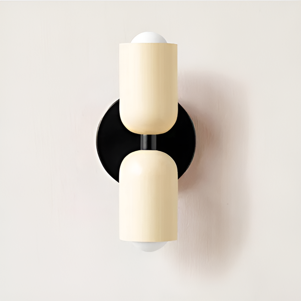 LumoNord Wandlampe – Skandi-Stil, LED, Up & Down Light, schwarz, für Terrasse