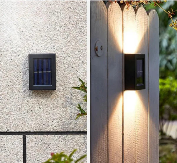 SolarLuxe  I LED Wandlampe mit Solarenergie – Automatische Funktion