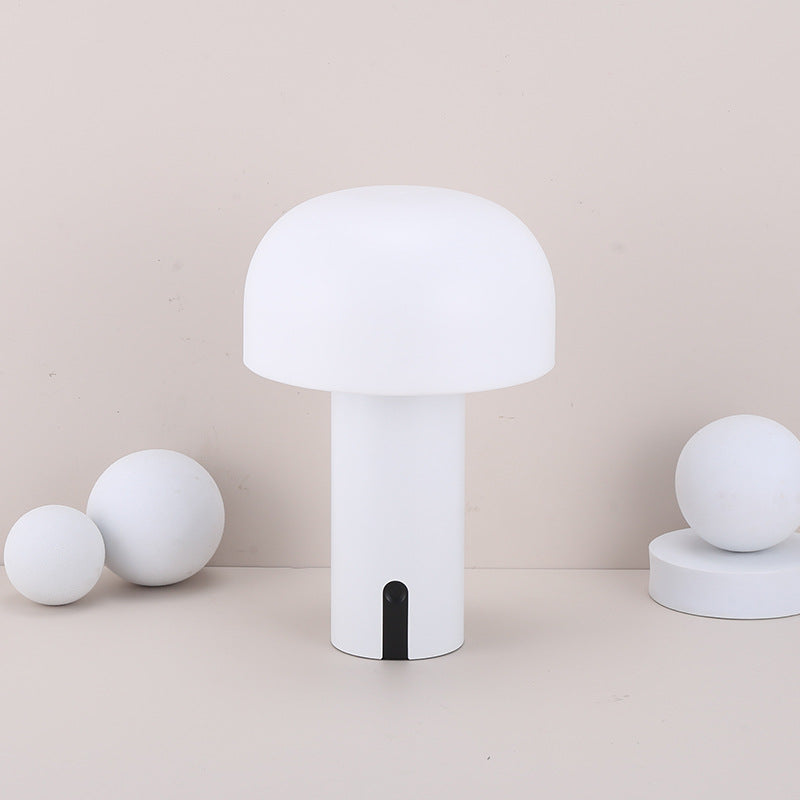 EuroPilz Tischlampe – Pilzform, Europäischer Stil, Weiß, für Wohnzimmer