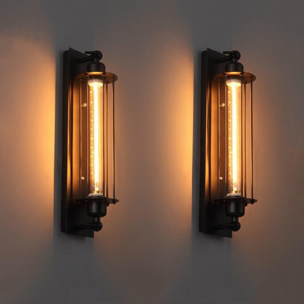 RetroGlow Wandlampe – Vintage Stil, LED, Messing, für Flur
