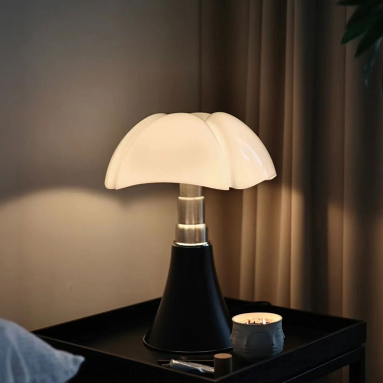 RetroLuce Designer-Tischlampe Vintage LED Gold für Wohnzimmer